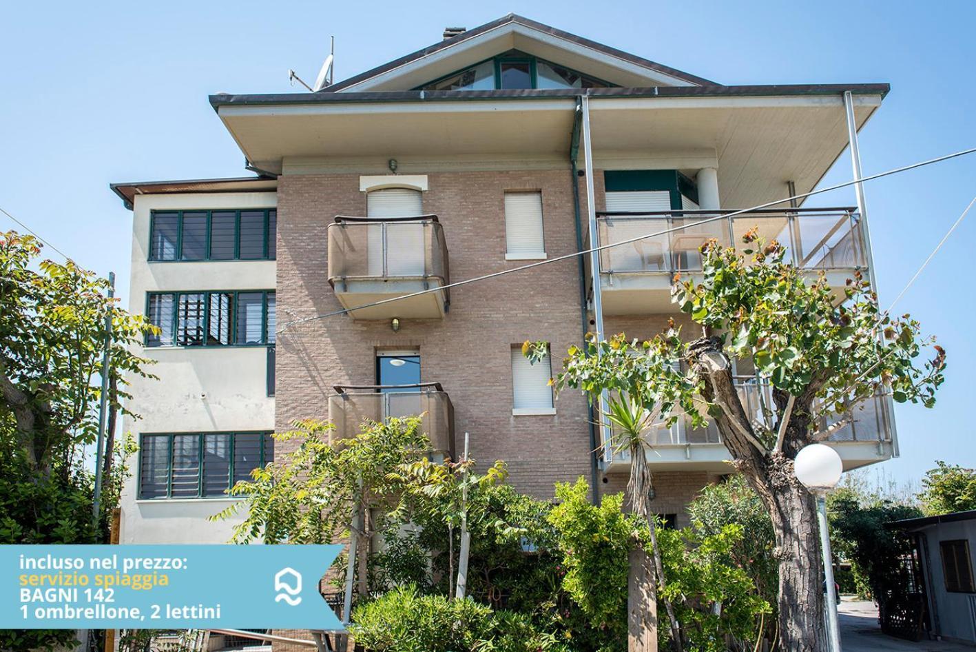 Se003 - Senigallia, Bilocale Sul Mare Con Spiaggia Lägenhet Exteriör bild