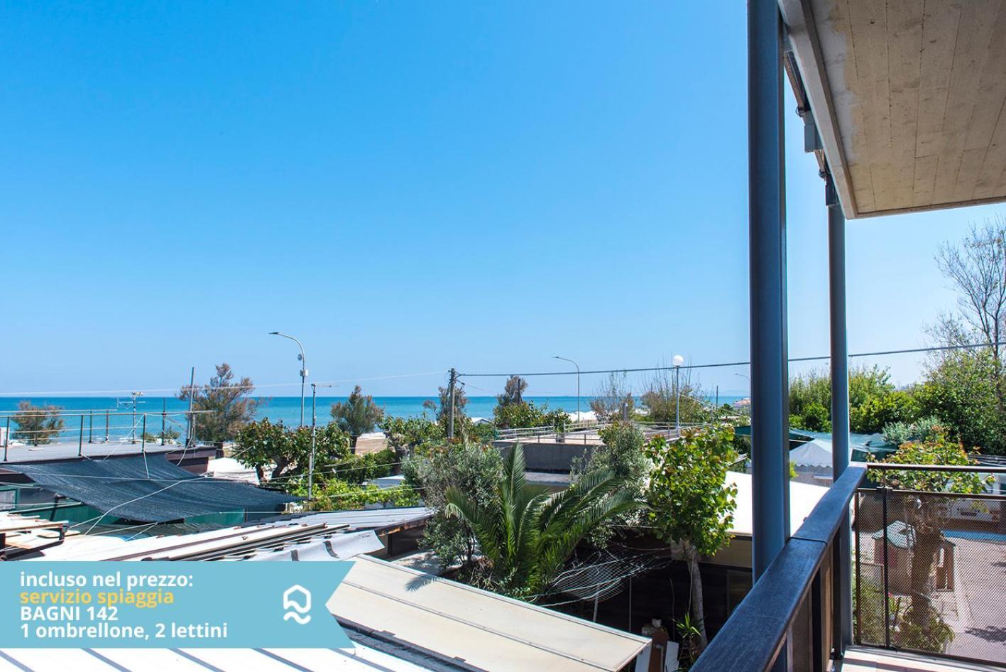 Se003 - Senigallia, Bilocale Sul Mare Con Spiaggia Lägenhet Exteriör bild